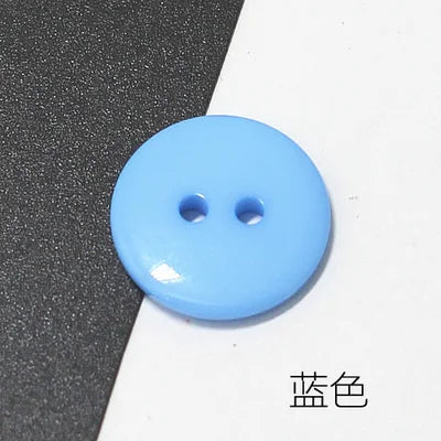 MIAOCHI Mixed Color Round Plastic Buttons – 2-Hole, 7 Sizes, 50 or 100-Pack