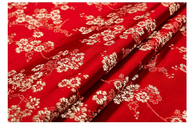 Brocade Jacquard Fabric by the Meter | Patterned Sewing & Quilting Cloth