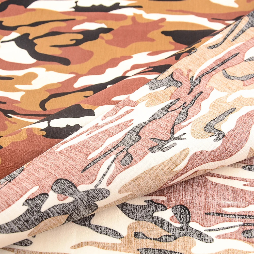 Camouflage Print 100% Cotton Poplin Quilting Fabric – 145cm Wide