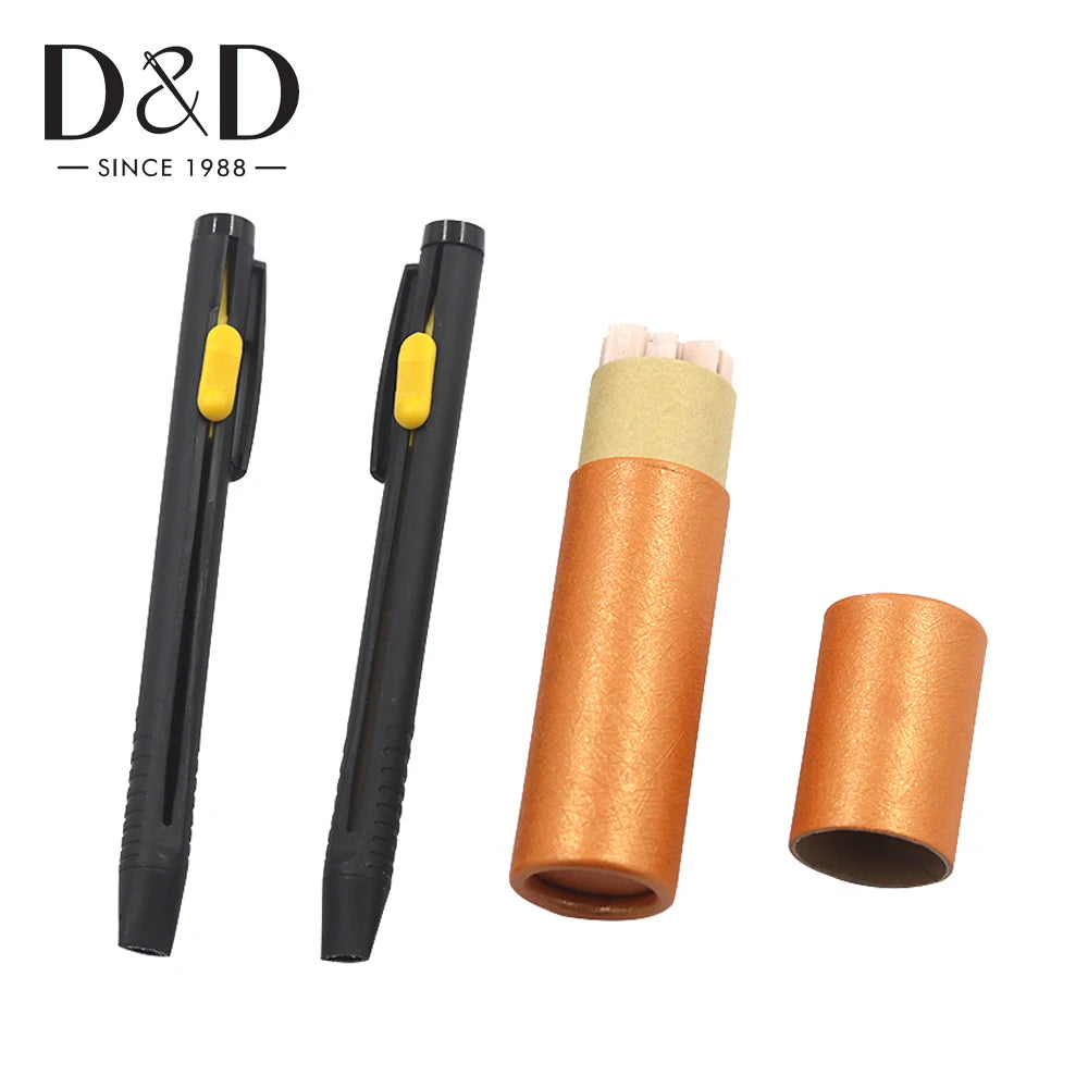 Disappearing Tailor's Chalk Pen Set – Push-Button, Refillable, Heat Erasable, 2-Pack