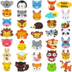 Kits de pintura de diamantes 5D para niños, pegatinas de animales con diamantes DIY, arte de diamantes digital hecho a mano, mosaico de manualidades