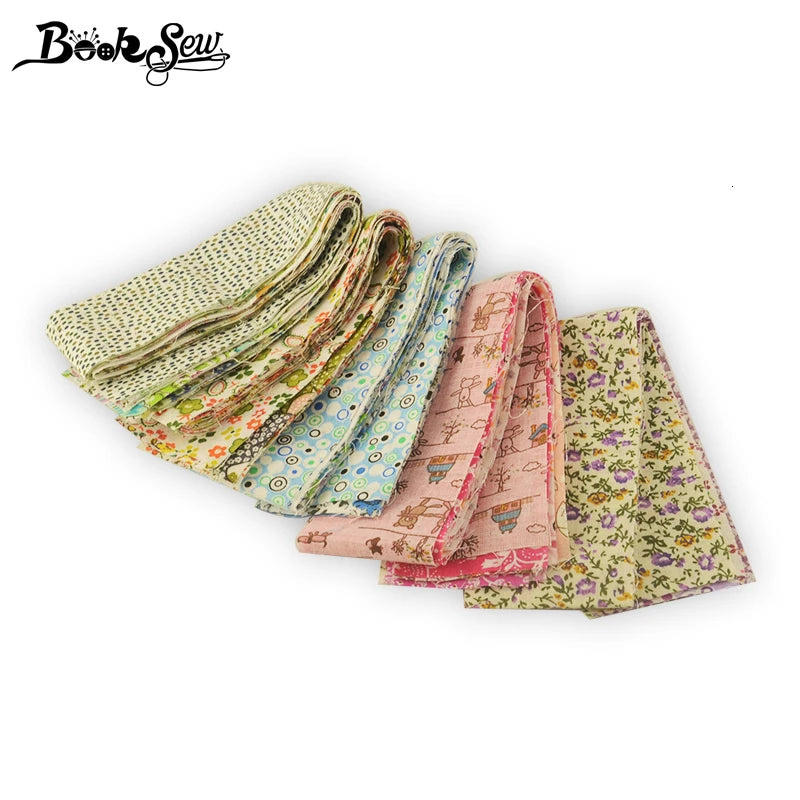 Booksew 5x50CM Jelly Roll Strips Cotton Fabric Printed Flowers 6-9 Pcs/Lot Telas DIY Patchwork Cloth Quilting Sewing Material