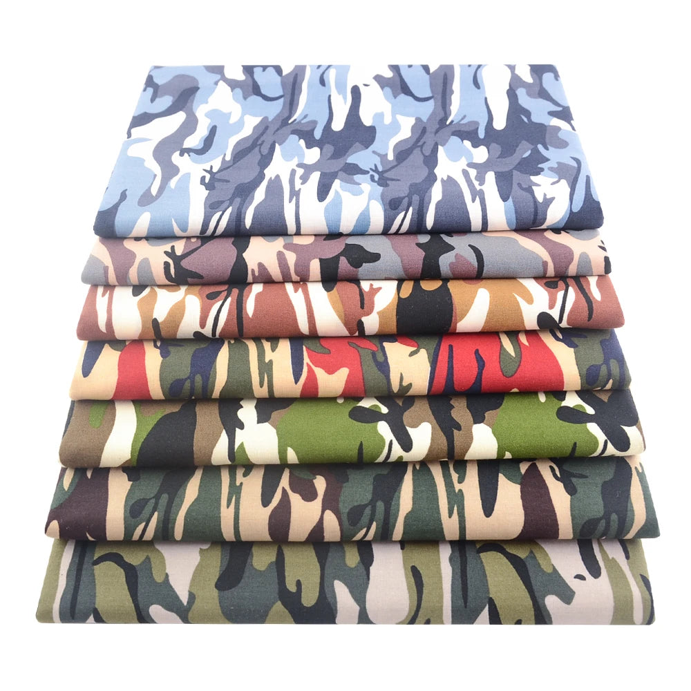 Camouflage Print 100% Cotton Poplin Quilting Fabric – 145cm Wide