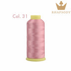 40WT Polyester Embroidery Thread – 5000 Meters per Spool | 128 Colors for Machine & Hand Embroidery