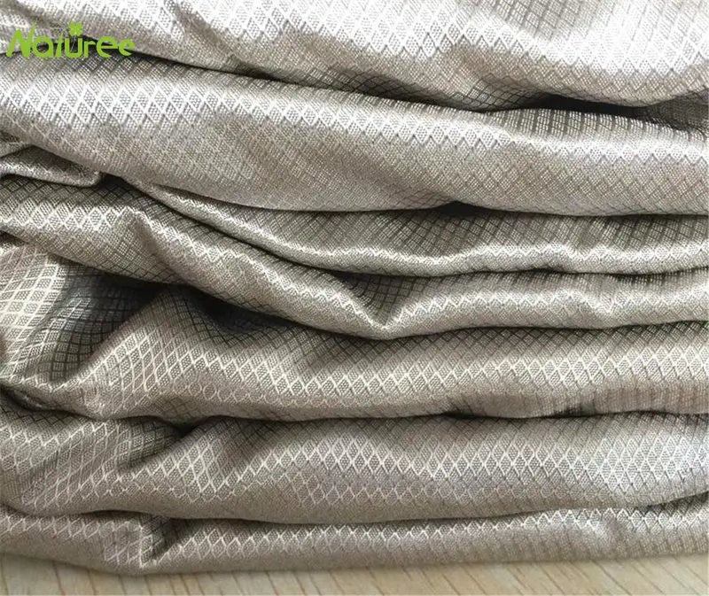 Silver Fiber EMF & RFID Shielding Fabric – 50×145 cm (19.7×57 in)