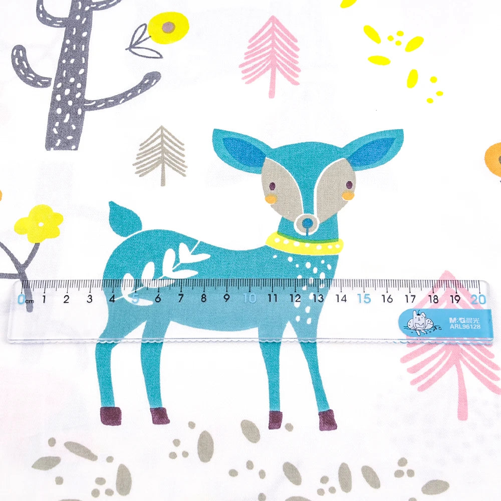 Cute Cartoon Print 100% Cotton Twill Fabric — 160cm Wide