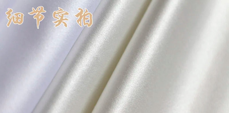 Satin Lace Embroidered Fabric – Floral Sequin Design | 150 cm Wide | Wedding, Dress & Home Decor