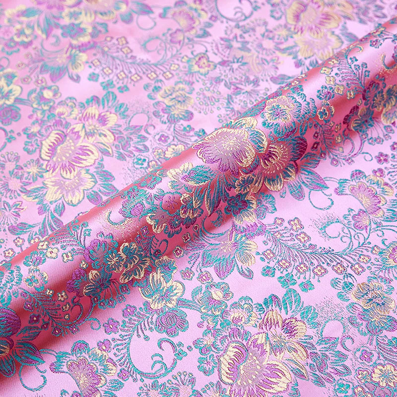 Brocade Jacquard Satin Fabric – 50x75cm (20"x30") | 13 Colors