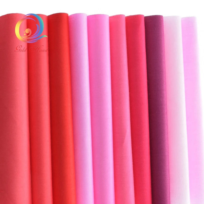 38-Piece Dyed Solid Color Twill Cotton Fabric Set – 20x30cm Precut Squares