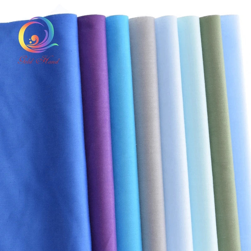 38-Piece Dyed Solid Color Twill Cotton Fabric Set – 20x30cm Precut Squares