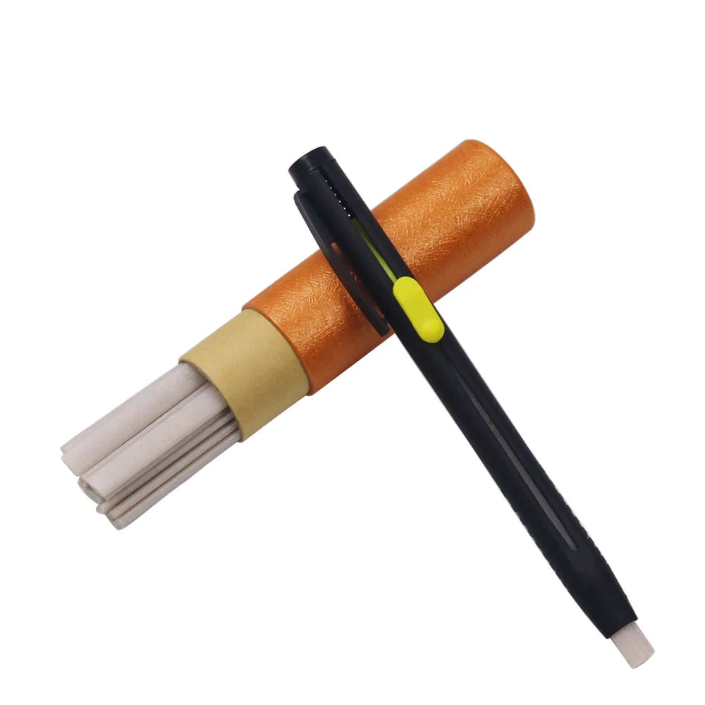 Disappearing Tailor's Chalk Pen Set – Push-Button, Refillable, Heat Erasable, 2-Pack