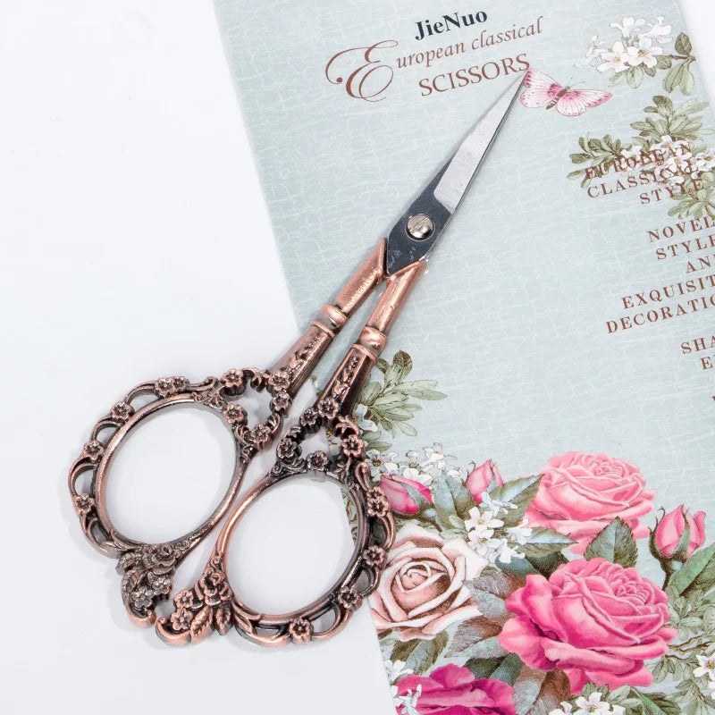 Tijeras de Costura y Manualidades Estilo Vintage – Acero Inoxidable Decorativo, 11,4 cm