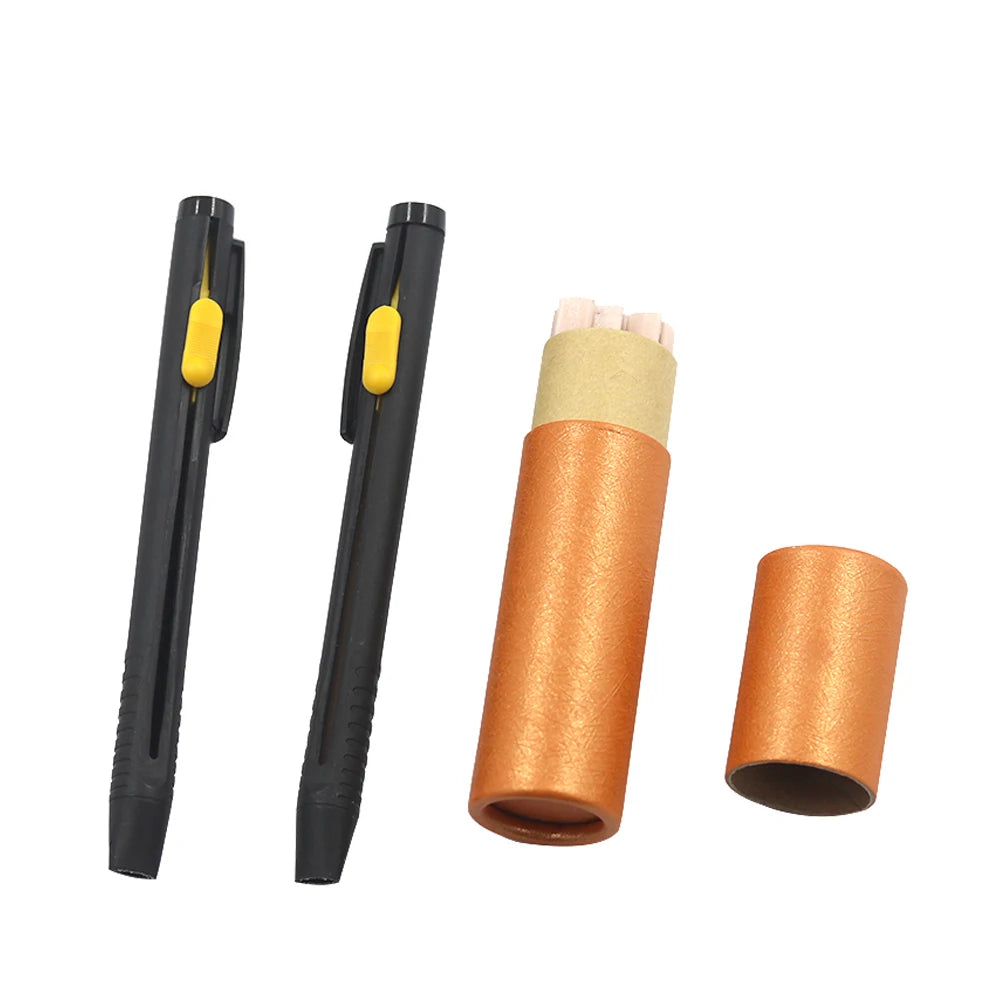 Disappearing Tailor's Chalk Pen Set – Push-Button, Refillable, Heat Erasable, 2-Pack