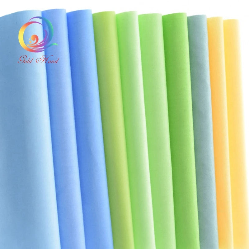 38-Piece Solid Color Twill Cotton Fabric Set – 20x30cm Precut Squares