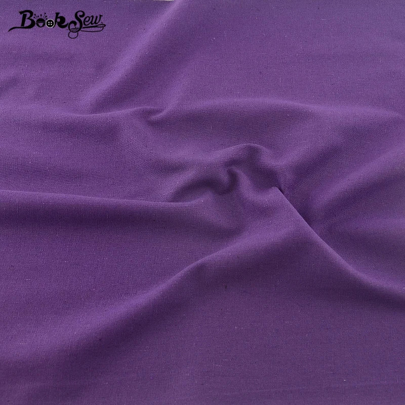 Booksew Purple Cotton Linen Fabric – 55% Linen 45% Cotton, Plain Woven, 145cm Wide