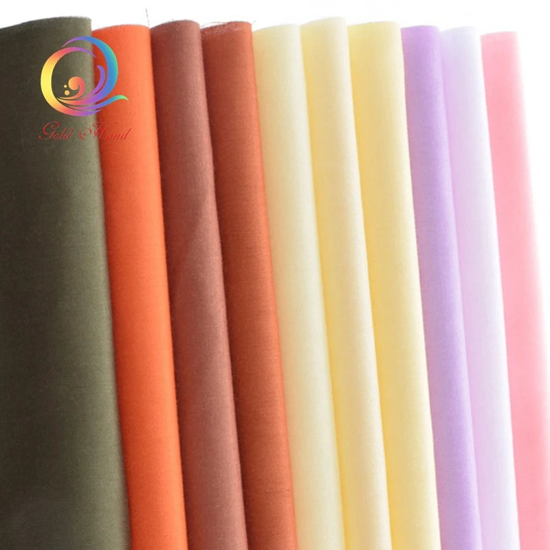 38-Piece Dyed Solid Color Twill Cotton Fabric Set – 20x30cm Precut Squares
