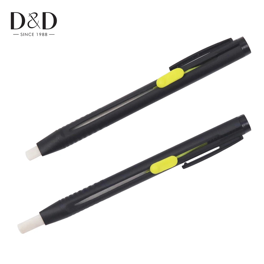 Disappearing Tailor's Chalk Pen Set – Push-Button, Refillable, Heat Erasable, 2-Pack