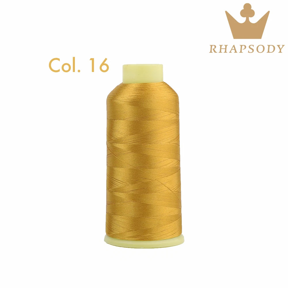 40WT Polyester Embroidery Thread – 5000 Meters per Spool | 128 Colors for Machine & Hand Embroidery