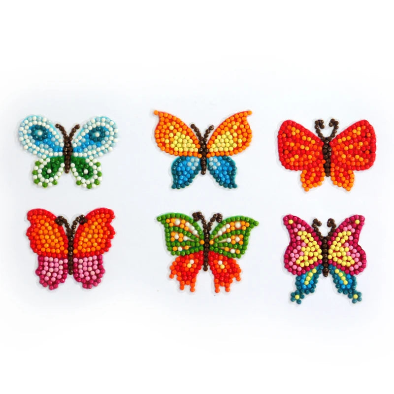 Kits de pintura de diamantes 5D para niños, pegatinas de animales con diamantes DIY, arte de diamantes digital hecho a mano, mosaico de manualidades