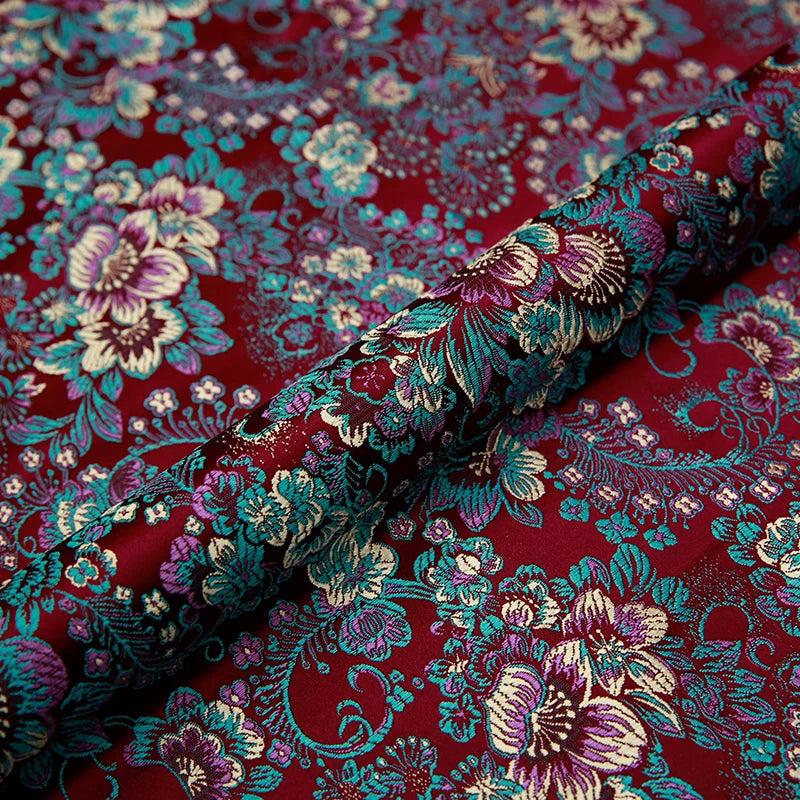 Brocade Jacquard Satin Fabric – 50x75cm (20"x30") | 13 Colors