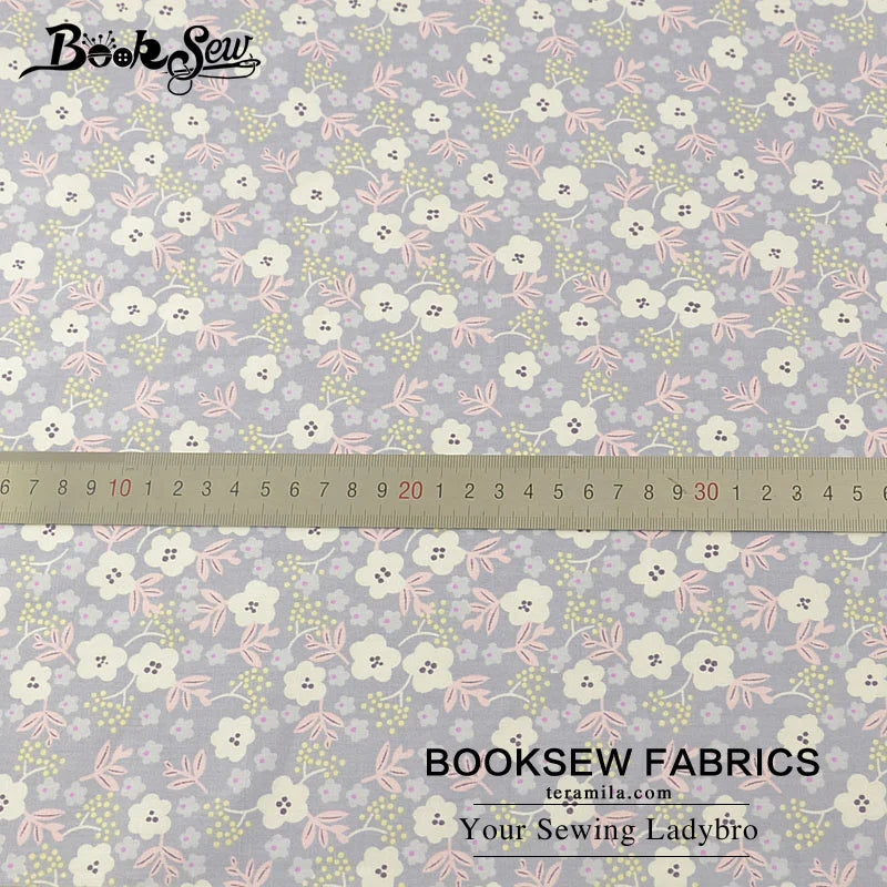 Floral Cotton Fabric - 25x45cm 100% Cotton Patchwork Fabric
