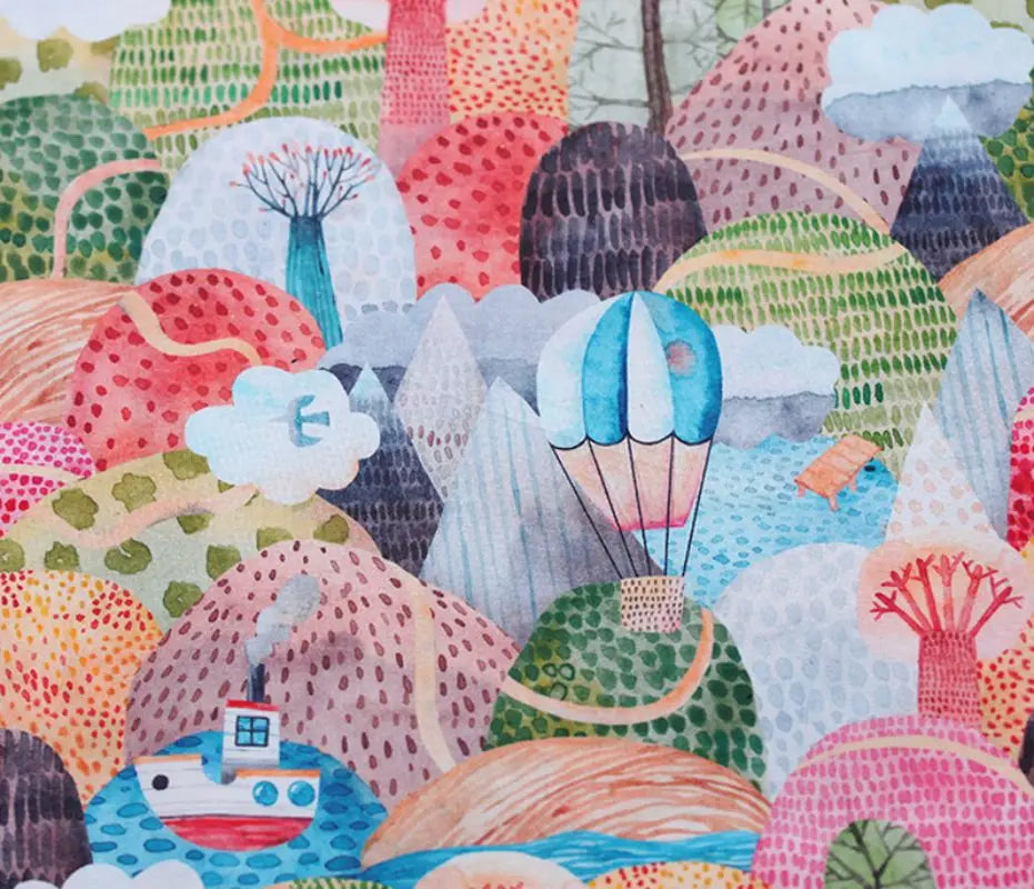 Fruit Print Cotton Fabric by the Meter – Breathable Woven Cloth for Quilting, Sewing & DIY