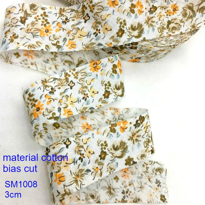 Floral Printed Fabric Ribbon – 10-Yard Roll
