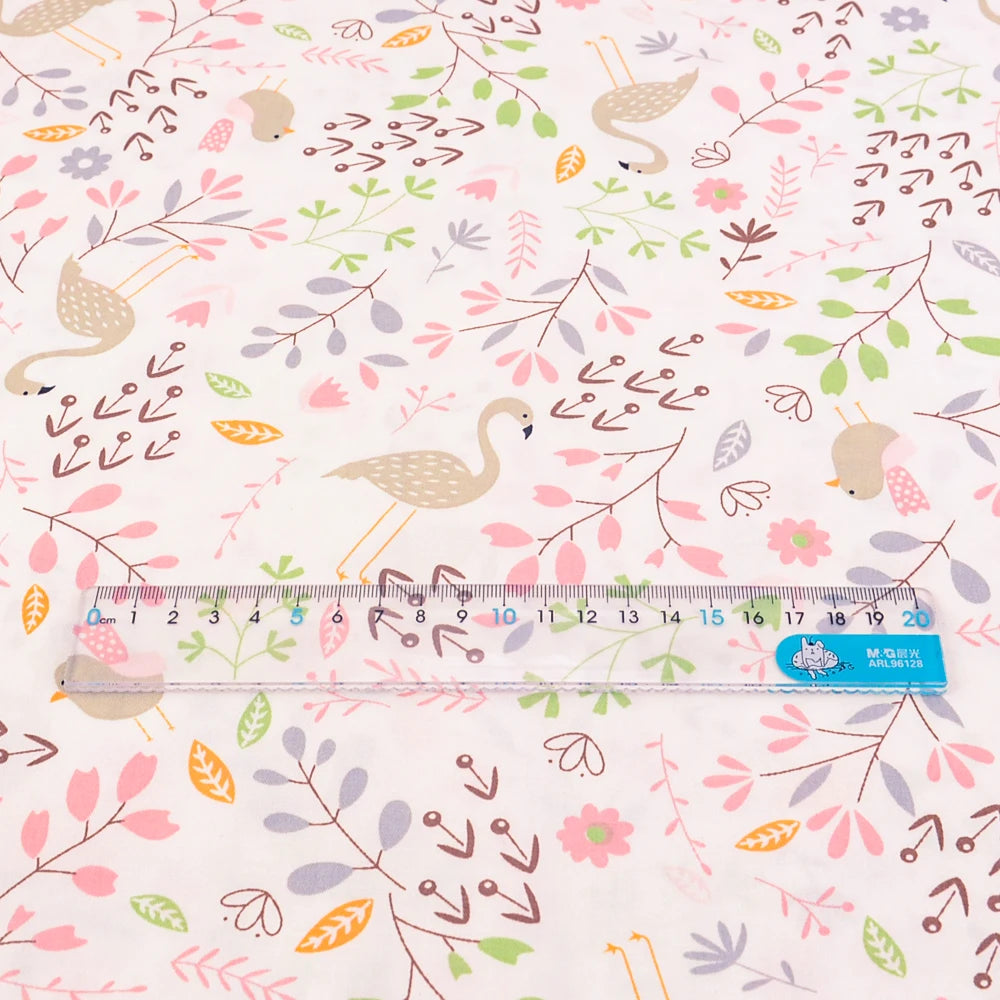 Teramila Cotton Fabric Meter Cute Cartoon Design Telas Tissu DIY Patchwork Quilts Dress Bedsheet For Baby Kids Home Textile