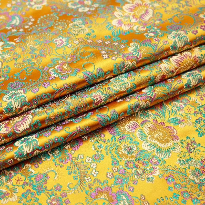 Brocade Jacquard Satin Fabric – 50x75cm (20"x30") | 13 Colors