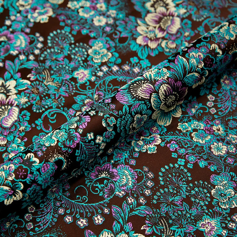 Brocade Jacquard Satin Fabric – 50x75cm (20"x30") | 13 Colors