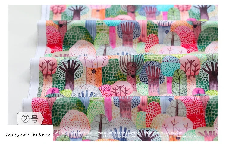 Fruit Print Cotton Fabric by the Meter – Breathable Woven Cloth for Quilting, Sewing & DIY