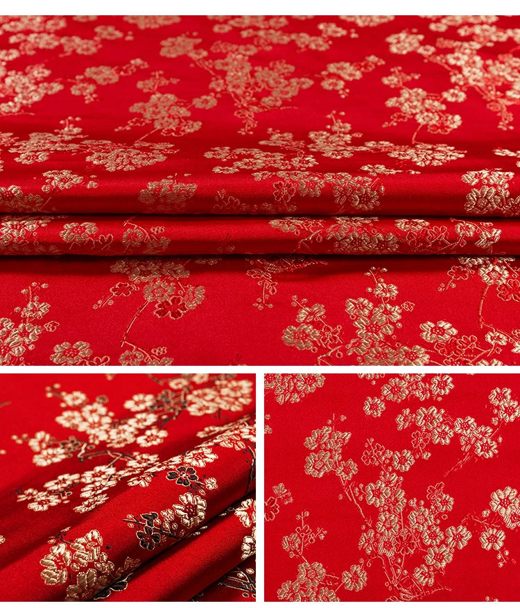 Brocade Jacquard Fabric by the Meter | Patterned Sewing & Quilting Cloth