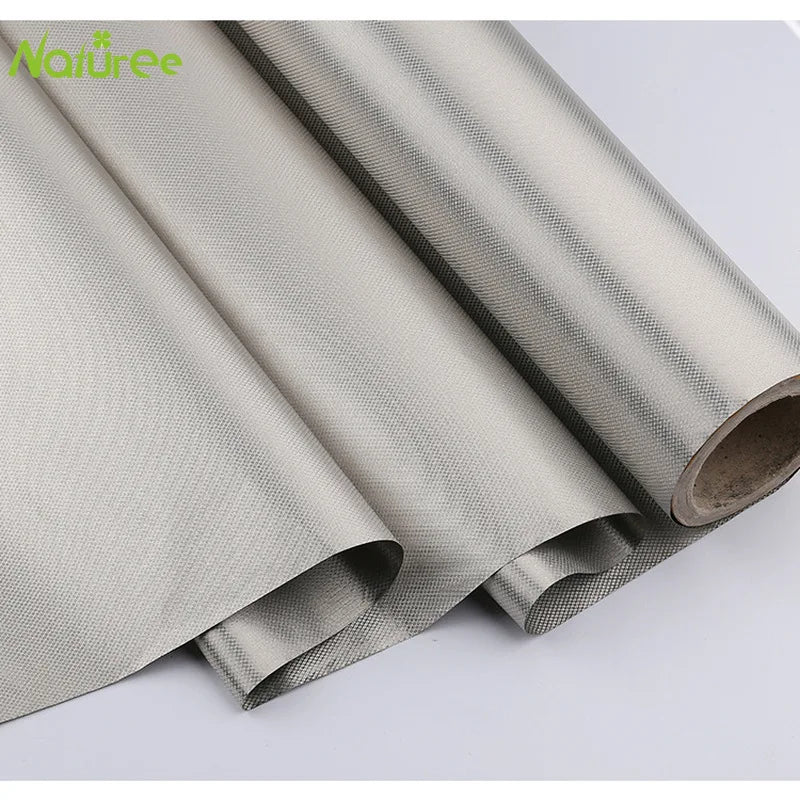 Silver Fiber EMF & RFID Shielding Fabric – 50×145 cm (19.7×57 in)
