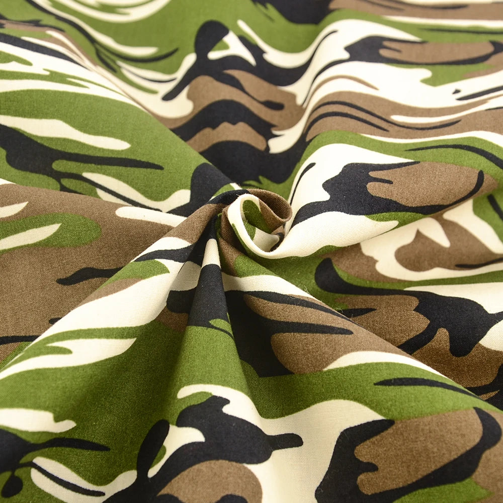 Camouflage Print 100% Cotton Poplin Quilting Fabric – 145cm Wide