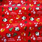 Christmas Twill Cotton Fabric – Santa, Trees & Holiday Prints, 0.5m x 1.6m