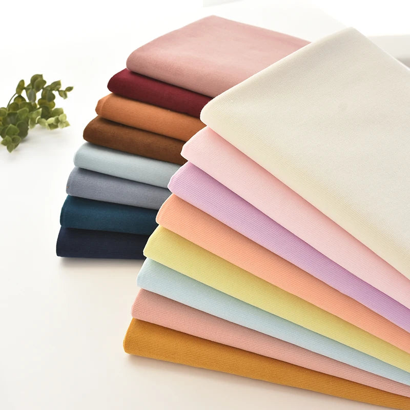 Plain 100% Cotton Corduroy Fabric — 21-Wale | 145cm Wide