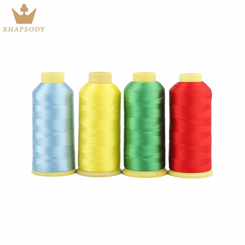 40WT Polyester Embroidery Thread – 5000 Meters per Spool | 128 Colors for Machine & Hand Embroidery