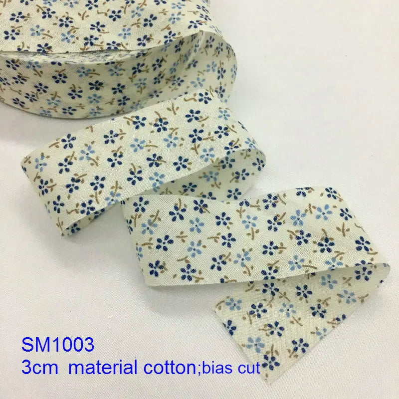 Floral Printed Fabric Ribbon – 10-Yard Roll