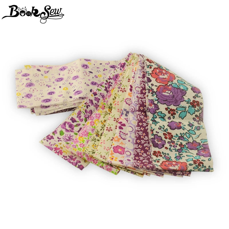 Floral Print Jelly Roll Strips - 5x50cm 100% Cotton Patchwork Fabric Bundle