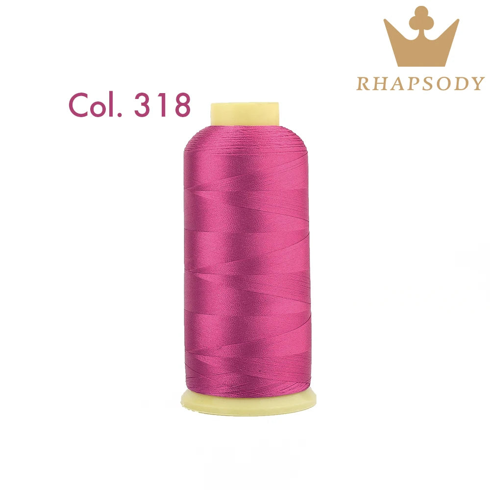 40WT Polyester Embroidery Thread – 5000 Meters per Spool | 128 Colors for Machine & Hand Embroidery