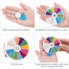 Set de 2000 Cuentas de Cristal de Semilla – 12 Colores Surtidos para Hacer Joyas, Pulseras y Manualidades DIY