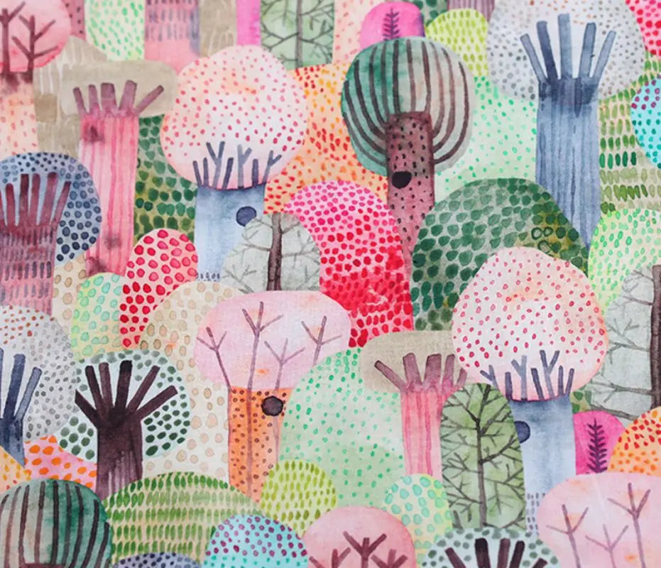 Fruit Print Cotton Fabric by the Meter – Breathable Woven Cloth for Quilting, Sewing & DIY