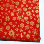 Christmas Twill Cotton Fabric – Santa, Trees & Holiday Prints, 0.5m x 1.6m
