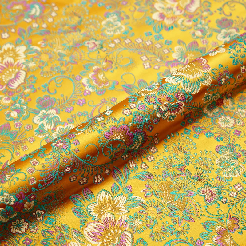 Brocade Jacquard Satin Fabric – 50x75cm (20"x30") | 13 Colors
