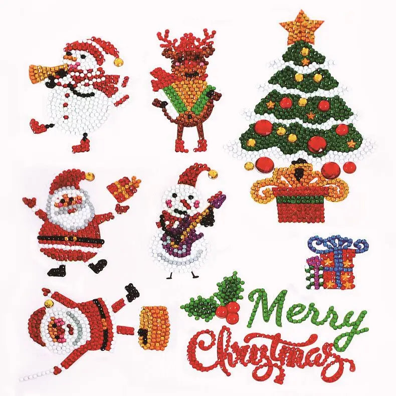Kits de pintura de diamantes 5D para niños, pegatinas de animales con diamantes DIY, arte de diamantes digital hecho a mano, mosaico de manualidades