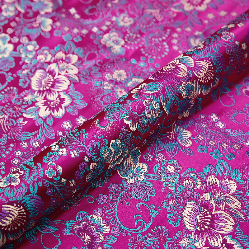 Brocade Jacquard Satin Fabric – 50x75cm (20"x30") | 13 Colors