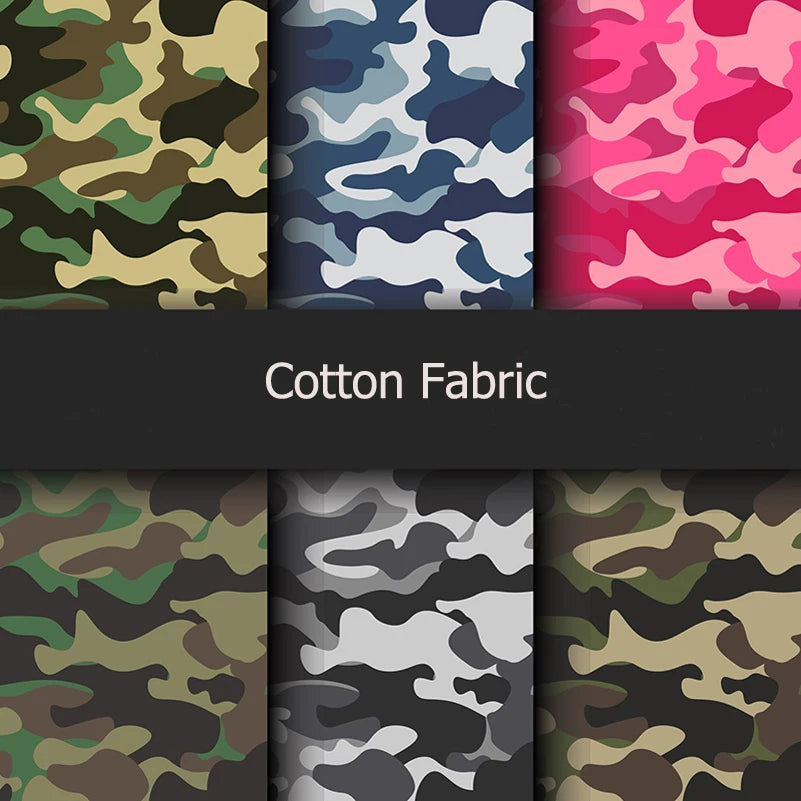 Camouflage Cotton Fabric | Digital Print | 145cm Wide | Sold by the Half Meter