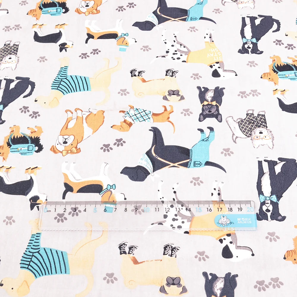 Teramila Cotton Fabric Meter Cute Cartoon Design Telas Tissu DIY Patchwork Quilts Dress Bedsheet For Baby Kids Home Textile
