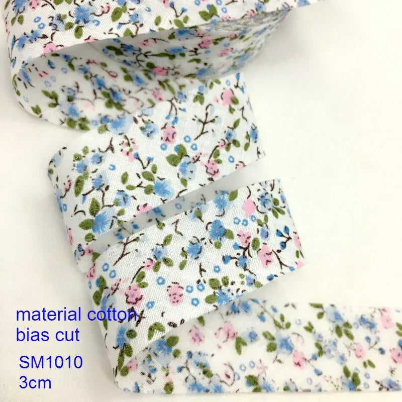 Floral Printed Fabric Ribbon – 10-Yard Roll