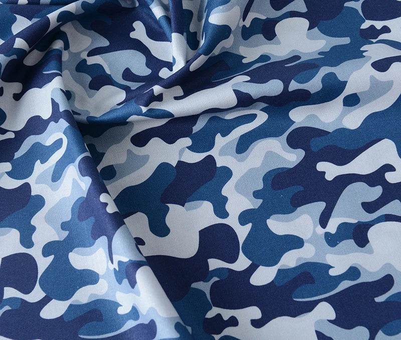 Camouflage 100% Cotton Fabric – 145cm Wide, Digital Print for Sewing, Quilting & DIY